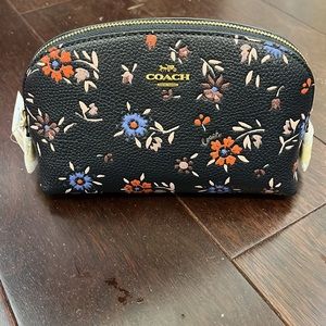 Coach Flower Print Mini Cosmetic Bag